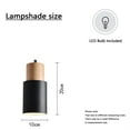 thumbnail image 2 of Hanging Lamp Plug In Nordic Style Dining Room Metal Black Lantern Pendant Light Plug In Ceiling Light Fixture, 2 of 4