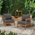 thumbnail image 6 of Outdoor Seat Cushion Set 24 x 24 Inch Waterproof & Fade Resistant Patio Furniture Cushions with Removable Cover Deep Seat & Back Cushion with Handle and Adjustable Straps for Chair Sofa Couch, 6 of 11