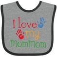 thumbnail image 3 of Inktastic I Love My Mommom Boys or Girls Baby Bib, 3 of 4