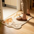 thumbnail image 3 of Cute Irregular Area Rug, Dog Shaped Soft Non Slip Floor Mat, Funny Decorative Cartoon Pet Bedside Carpet for Bedroom Entryway Dorm Indoor Home Decor, 3 of 6