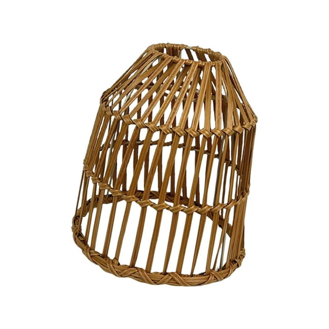 Yinanstore Ceiling Lamp Shade, Hand Weaved Boho Replacement Ceiling Light Fixture Lantern Lampshade for Kitchen Island Office Hotel Home Ornament