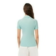 thumbnail image 2 of Lacoste Womens L.12.D Ribbed Slim Polo Shirt, 2 of 5