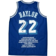 Sport Image Authentic Autographed Lakers Throwback Jersey Embroidered with Career Stats, Elgin Baylor