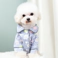 thumbnail image 5 of Spring Summer Flower Printing Breathable Two-legged Dog Puppy Pajamas Pet Cloth, 5 of 7