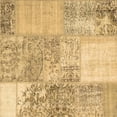 thumbnail image 1 of Ahgly Company Indoor Square Patchwork Brown Transitional Area Rugs, 7' Square, 1 of 4