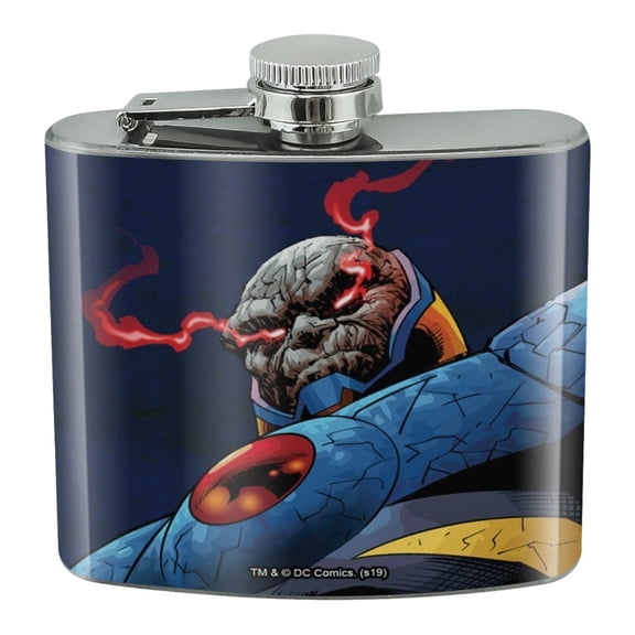Superman Darkseid Character Stainless Steel 5oz Hip Drink Kidney Flask