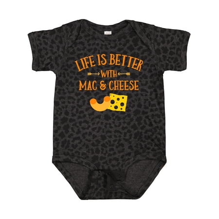 

Inktastic Life s Better Mac & Cheese Gift Baby Boy or Baby Girl Bodysuit