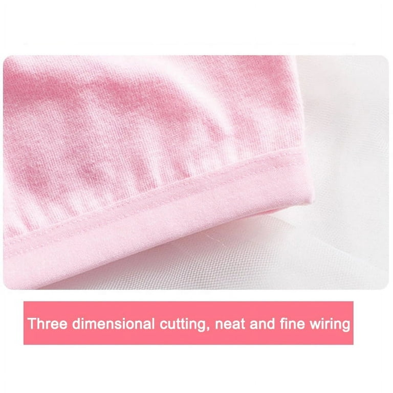 Little Girls Soft Sport Bra Solid Color Premium Material Bra For Summer  Spring Running S Pink