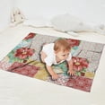 thumbnail image 2 of Pioneer Flower Floral Print Pattern Blanket,Comfortable Soft Flannel Throw Blanket,All Season,Warm Lightweight Blankets for Sofa Bed Couch Living Room Chair,30"x40", 2 of 4