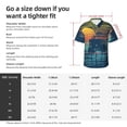 thumbnail image 6 of Lsque Palm Trees pattern Hawaiian Shirt for Men, Unisex Summer Beach Casual Short Sleeve Button Down Shirts-3X-Large, 6 of 9