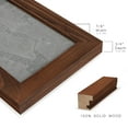 thumbnail image 2 of City Map of New York -Framed Print w/glass-Chestnut, 2 of 8