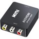thumbnail image 1 of Adaptador RCA a HDMI, adaptador HDMI para Wii, 1080P RCA compuesto CVBS Video compuesto CVBS AV a HDMI Convertidor de audio compatible con PAL/NTSC con USB para, 1 of 6