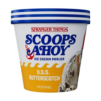 Scoops Ahoy USS Butterscotch Ice Cream Pint 14oz Stranger Things Netflix