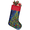 Multicolor 3, variant on Jiaoprinted Christmas Stocking, Tropical Beach Santa Palm Tree 18" Large Hanging Xmas Decorative Stocking for Fireplace Home Decor