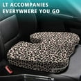 thumbnail image 4 of Premium Leopard Pattern Memory Foam Seat Cushion Ergonomic Chair Pad for Office Chair, Car, Airplane & Bleachers Sciatica, Tailbone Hip & Back Pain Relief - Chair Cushion for Long Office Workers., 4 of 5