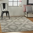 thumbnail image 4 of Serene Modern Damask Grey/Pink 5'3" x 7'3" Area Rug, (5' x 7'), 4 of 6