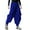 Blue, variant on Bcfgryg Men's Large Trousers Solid Summer Retro And Size Loose Color Cotton Men's Pants Men’s Pants