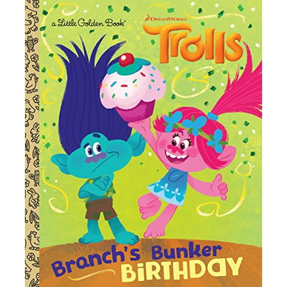 Pre-Owned Branch's Bunker Birthday (Trolls: Little Golden Books) Paperback