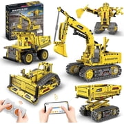 5 in 1 STEM RC Robot Building Kit, 555 PCS APP & Remote Control Robot Toys for Kids Age 14+, Engineering Science Coding Robotic Toys Birthday Gifts for Boys & Girls