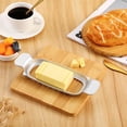 thumbnail image 7 of Butter & Cheese Slicer Stainless Steel Multipurpose Cheese Slicer，With Ergonomic Handle, Suitable For Cutting Cheese, Butter, Eggs, Fruit And Other Softer Solid Food Use., 7 of 7