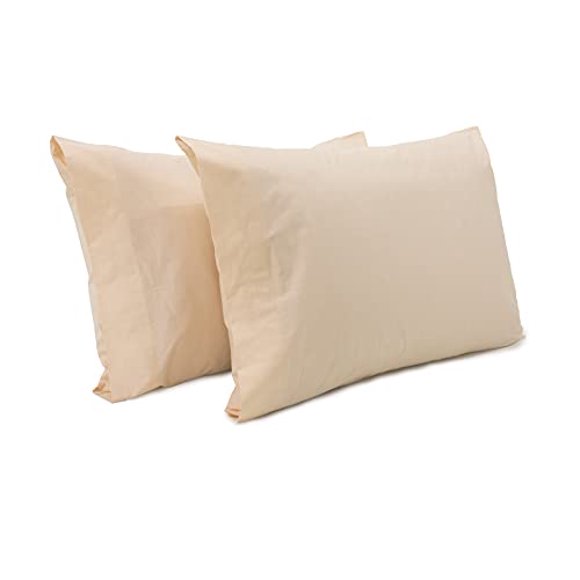 Superity Linen Taies d'Oreiller - 100 % Coton Frais, Respirant, Doux, Confortable et Confortable - Uniquement des Tissus de Qualité Utilisés (Ensemble de 2) (King, Vanille)