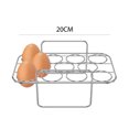 thumbnail image 1 of Rejilla Para Huevos Al Horno Freidora de aire, 2 uds., estante para hornear huevos, herramientas para hornear, estante para huevos horneados, accesorios para freidora de aire Hugtrwg Libre de BPA, 1 of 9
