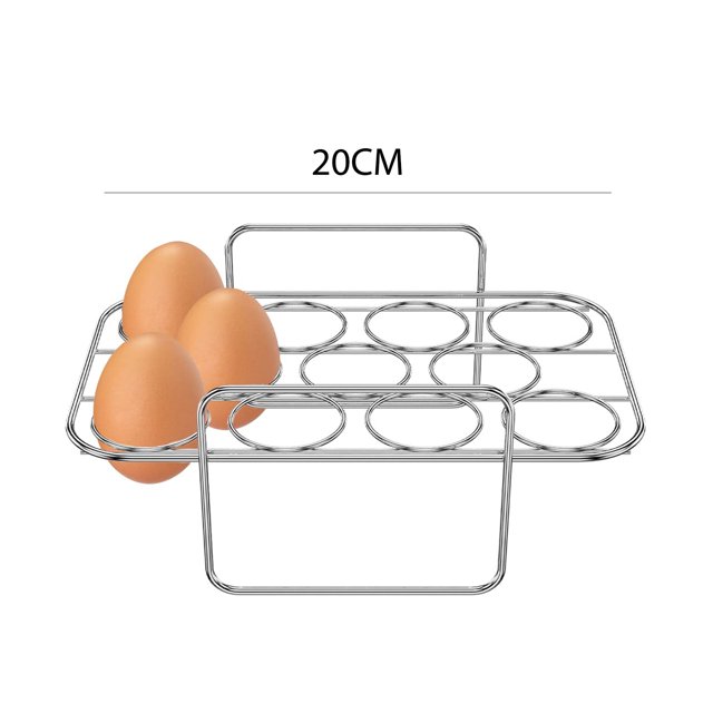Rejilla Para Huevos Al Horno Freidora de aire, 2 uds., estante para hornear huevos, herramientas para hornear, estante para huevos horneados, accesorios para freidora de aire Hugtrwg Libre de BPA