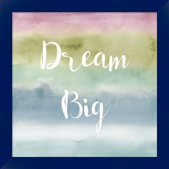 Great Art Now Rainbow Seeds Painted Pattern XIV Cool Dream by Lisa Audit, Framed Wall Art, 14W x 14H