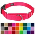 thumbnail image 2 of Country Brook Petz® Hot Pink Durable Nylon Martingale with Deluxe Buckle - Made in the USA, Extra Large, 2 of 7