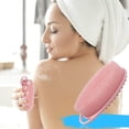 thumbnail image 1 of Fiudx Cepillo de Baño para Bebé, de Pelo Suave, Multifuncional, de Masaje, de Doble Cara, con Cordón para Colgar., 1 of 4