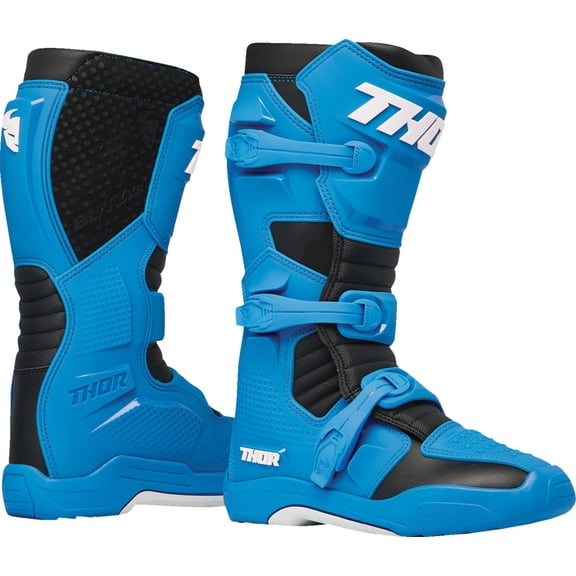 Thor Blitz XR Mens MX Offroad Boots Blue/Black 7 USA