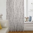 thumbnail image 6 of Black Grey Branches Sheer Curtains 72 Inches Long, Vintage Art Farmhouse Light Filering Curtains, Breathable Simi Curtain Privacy Drapes for Living Room Bedroom Lightweight Window Treatment, 6 of 9