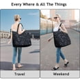 thumbnail image 4 of Space Geek Inspired Travel Bag with Nebula Star Constellation Design Lightweight Weekender Bag, Multipurpose for Yoga, Hiking, Business Travel, 4 of 5