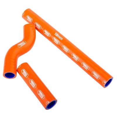 SamcoSport Radiator Hose Kit with Thermostat Bypass Orange for KTM 300 XC-W (E-Start) 2017-2018