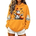 thumbnail image 3 of Jsaierl Womens Halloween Sweatshirts Plus Size Ghost Graphic Pullover Hoodies Vintage Classic Long Sleeve Shirt Tops Halloween Party Supplies, Sizes S-2XL, 3 of 6