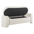 thumbnail image 3 of Modway Nebula Boucle Upholstered Bench in Ivory, 3 of 8