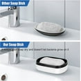thumbnail image 4 of 1Pack Soap Holder, with Removable Draining Layer, Strong Sealing Leak Proof Portable, Best for Traveling, Camping, Gym, Bathroom (White L), 4 of 7