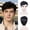 Black, variant on Creamily Mens Wigs Short Hair Wigs Wigs for Men Synthetic Blonde Wigs with Bangs Cosplay Wefted Wig Caps