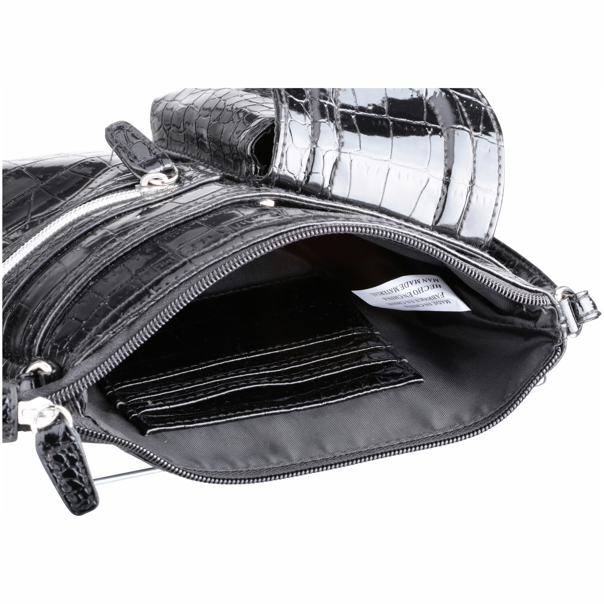 George® Shiny Black Handbag - image 3 of 5