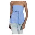 thumbnail image 1 of Top corto sexy con escote bandeau para mujer: diseño sin tirantes, estilo único para fiestas y discotecas, 1 of 8