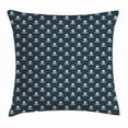 thumbnail image 1 of Pirates Throw Pillow Cushion Cover, Jolly Roger Pattern in Classic Nautical Colors Dangerous Halloween Character, Decorative Square Accent Pillow Case, 16 X 16 Inches, Dark Blue White, by Ambesonne, 1 of 2