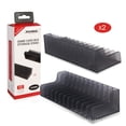 thumbnail image 1 of 2-Pack Clear Game Card Storage Holders for Nintendo Switch - Transparent Cartridge Organizer, Dustproof Slot Rack, 1 of 5