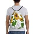 thumbnail image 2 of Kdxio Plump Sunflower And Sketch Print Drawstring Backpack Bag,Waterproof Draw String Back Sack, Gym Drawstring Bags Swim Bag For Unisex, 2 of 9