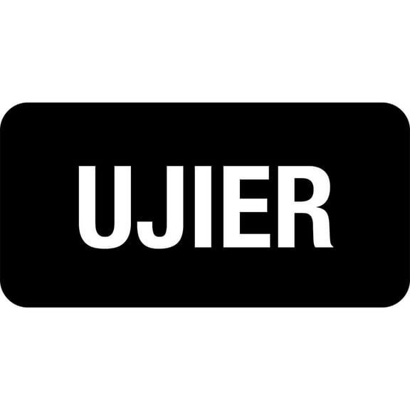 Spanish Usher/Ujier 1.5x3 Magnetic Name Tag/Badge - Sleek and Stylish Badge for Church Leaders