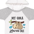 thumbnail image 4 of Inktastic My Oma Loves Me with Sloth and Hearts Boys or Girls Baby Bodysuit, 4 of 5