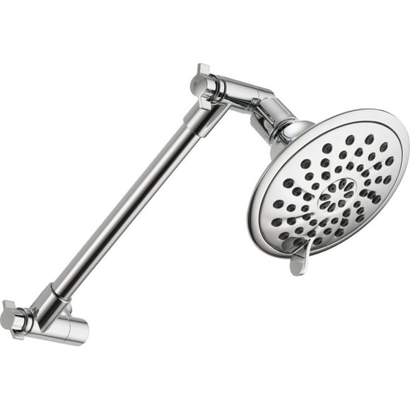 Peerless 3-Setting Shower Head with Adjustable Arm in Chrome
