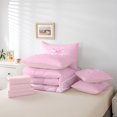 thumbnail image 4 of Erosebridal Princess Bowknot Bedding Sets King Size, Initial Letter J Comforter Sets with Sheets, Princess Style Decor, Reversible, 4 of 5