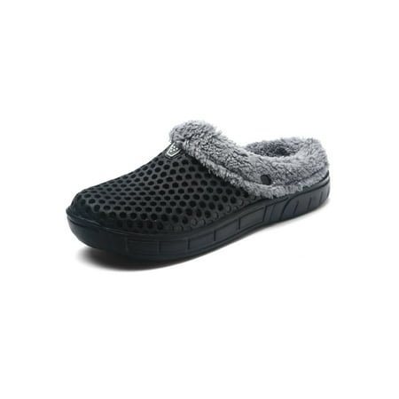 

UKAP Women s Plush Bedroom Winter Slippers Men s Solid Color Comfortable Slippers