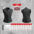 thumbnail image 3 of First Mfg Co - Lexy - Women's Motorcycle Biker Riding Black Twill Vest - 3X Large, 3 of 5