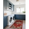 thumbnail image 7 of Unique Loom Utopia Collection Area Rug - Helios (2' x 6' 1" Runner Burgundy/Blue), 7 of 7